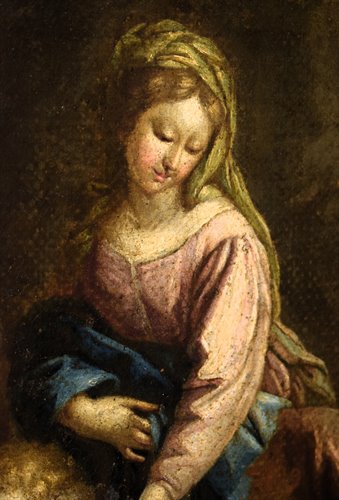Sainte Famille avec saint Jean-Baptiste enfant et sainte Élisabeth.